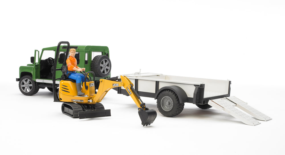 Land Rover w/Micro Excavator