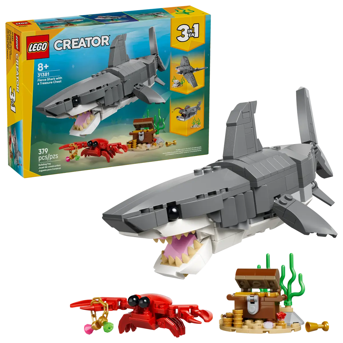 LEGO Creator: Fierce Shark with a Treasure Chest
