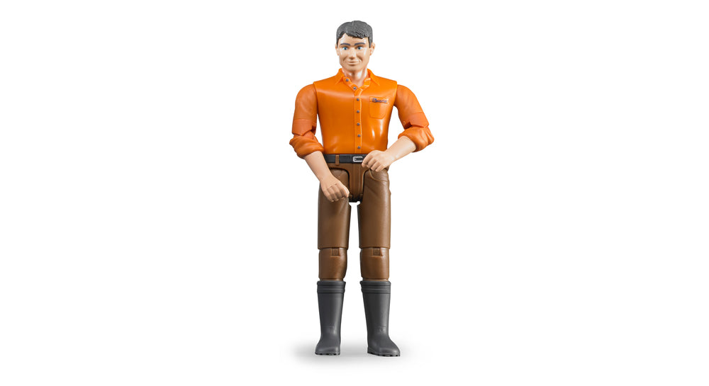 Bruder Brunette Man Orange