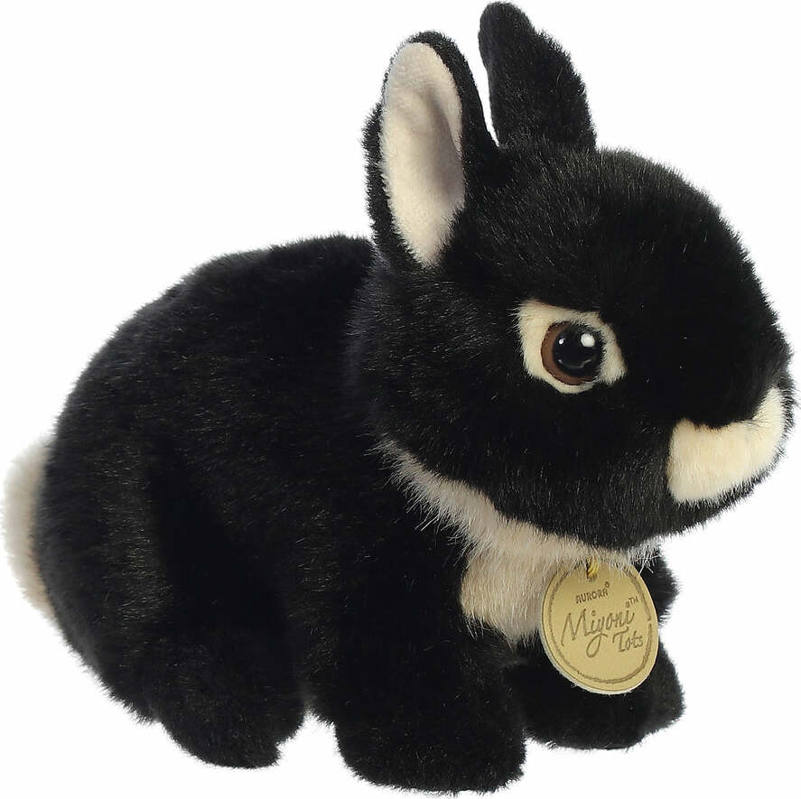 Aurora Miyoni® - 7.5" Netherland Dwarf Bunny - Black