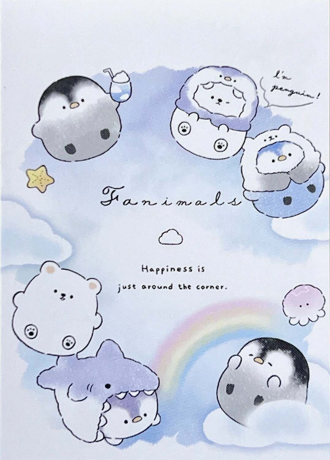 Animal Rainbow Party Mini Notepad