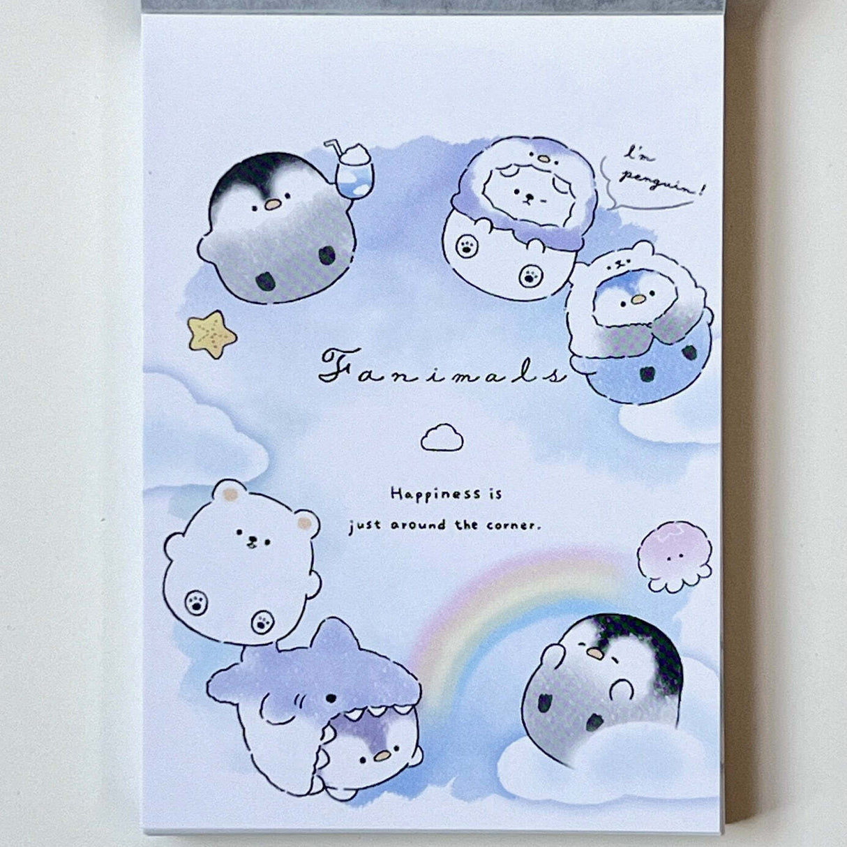 Animal Rainbow Party Mini Notepad
