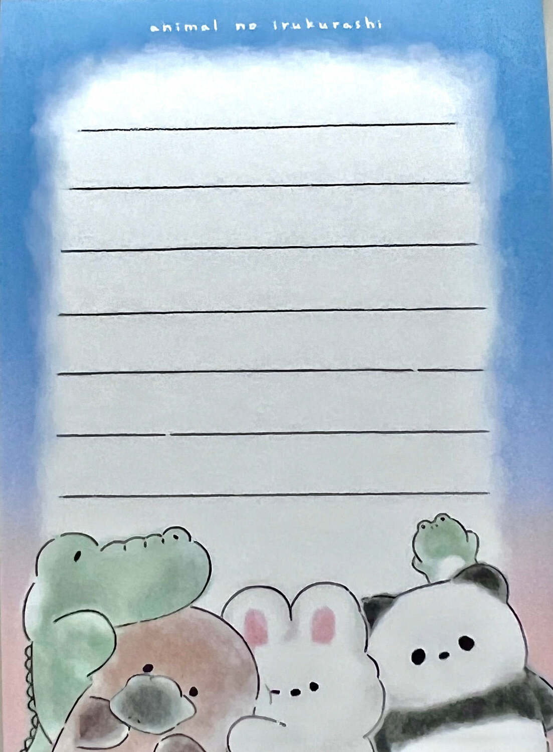 Animal Hug Mini Notepad
