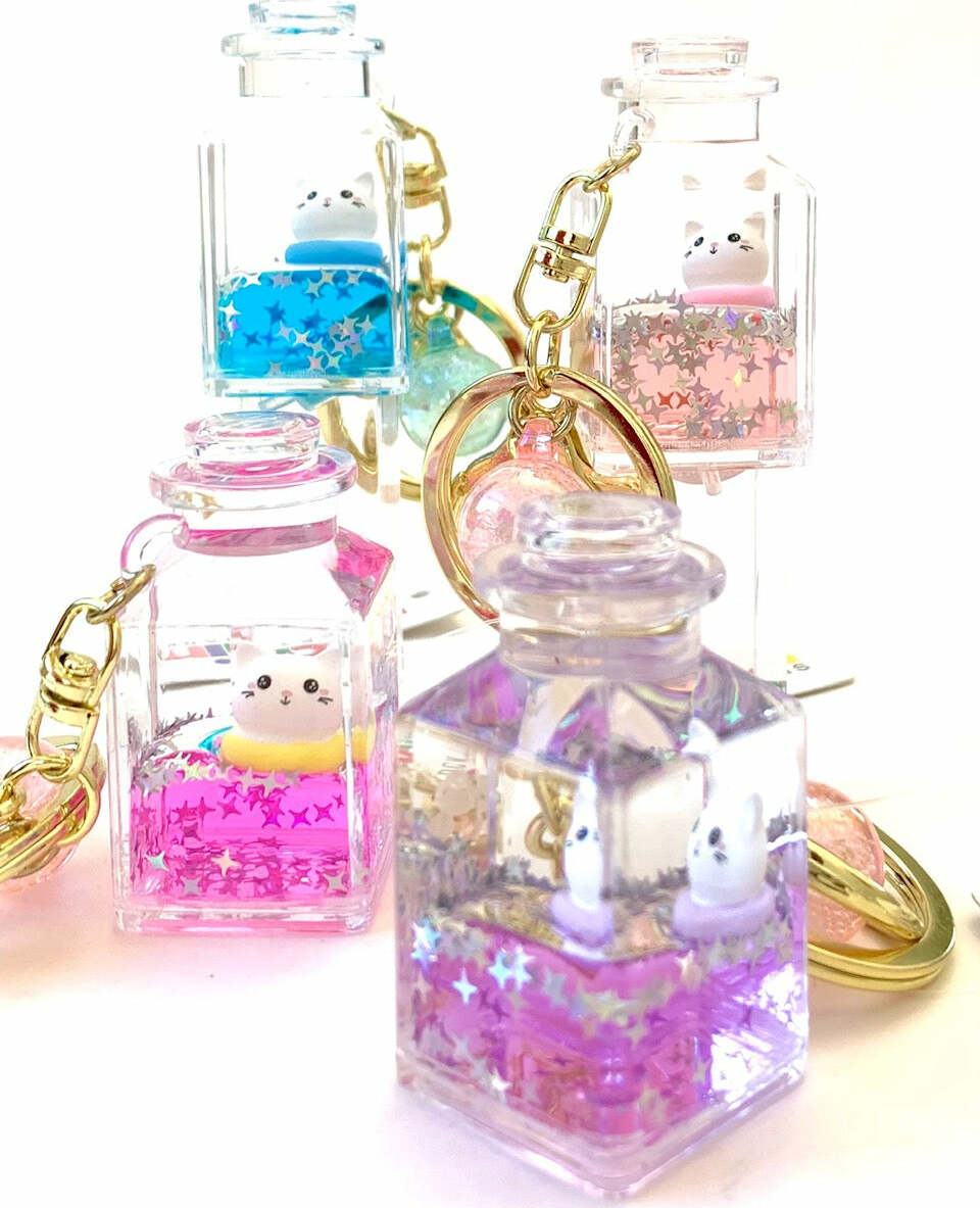 Kitty Jar Floaty Key Charm