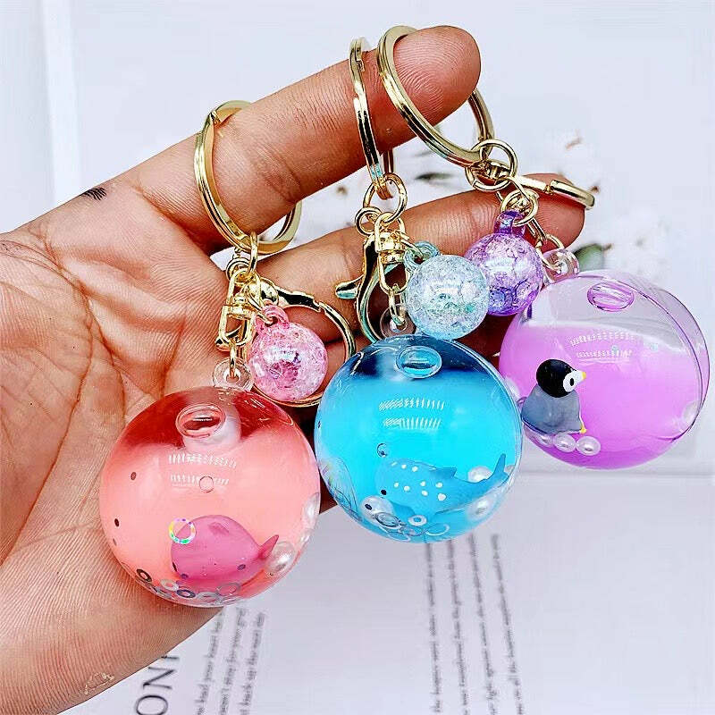 Sea Animal Orb Floaty Key Charm
