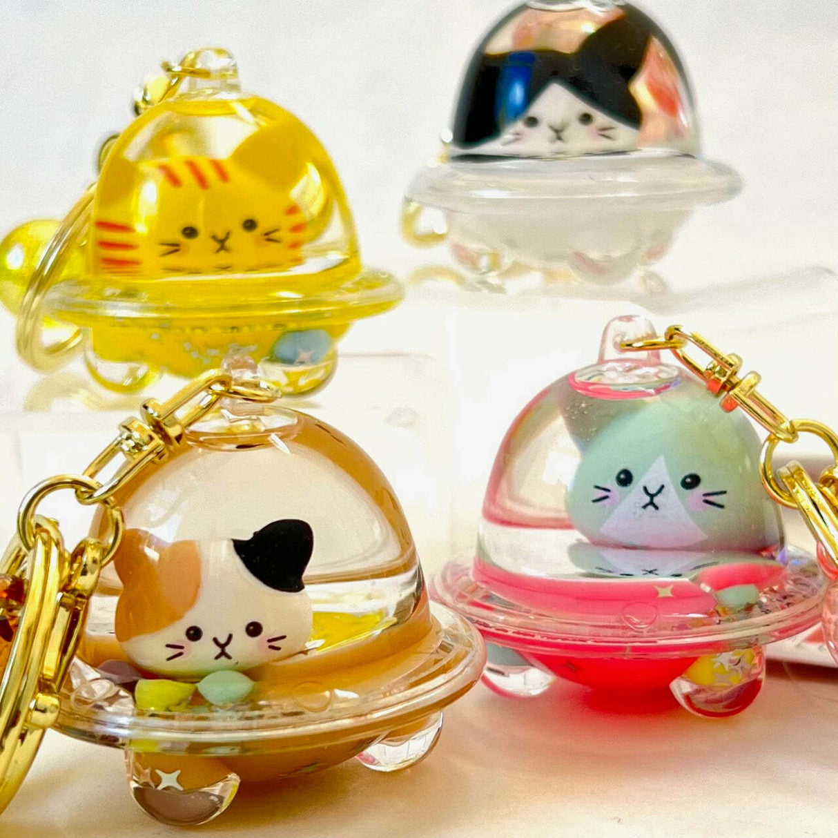 Cat Ufo Floaty Key Charm