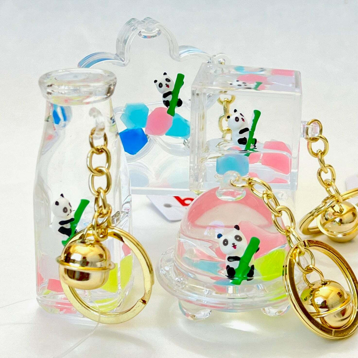 Panda Bamboo Floaty Key Charm