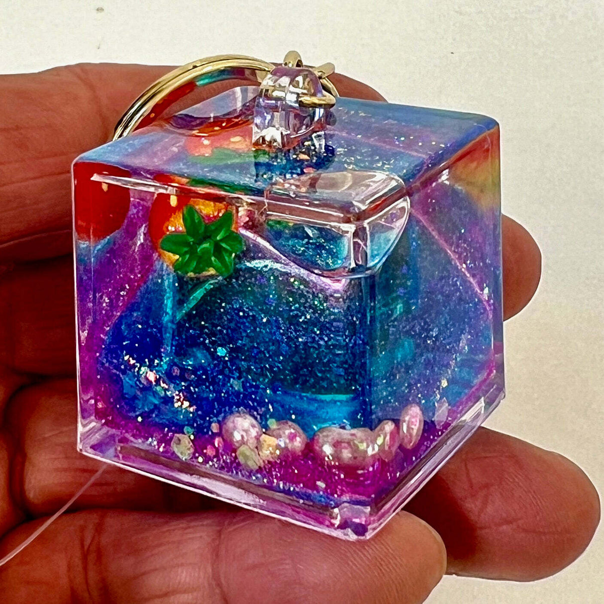 Strawberry Floaty Key Charm