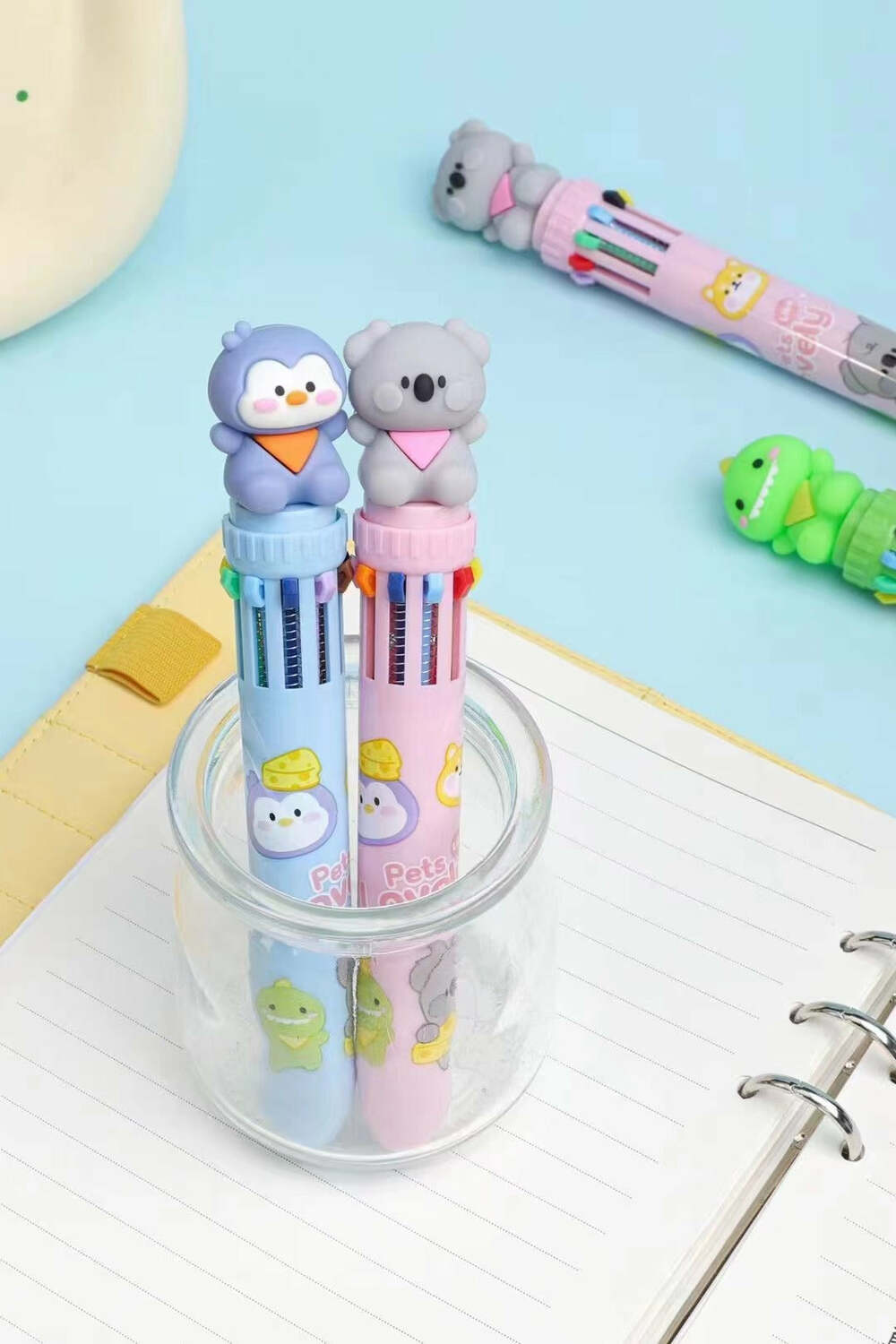 Animal 10-Color Retractable Ball Pen