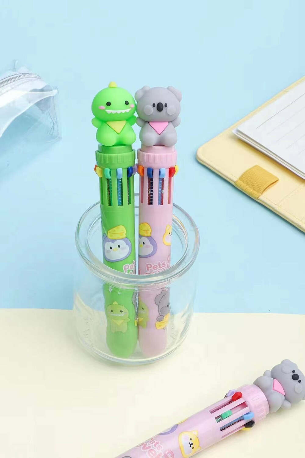 Animal 10-Color Retractable Ball Pen