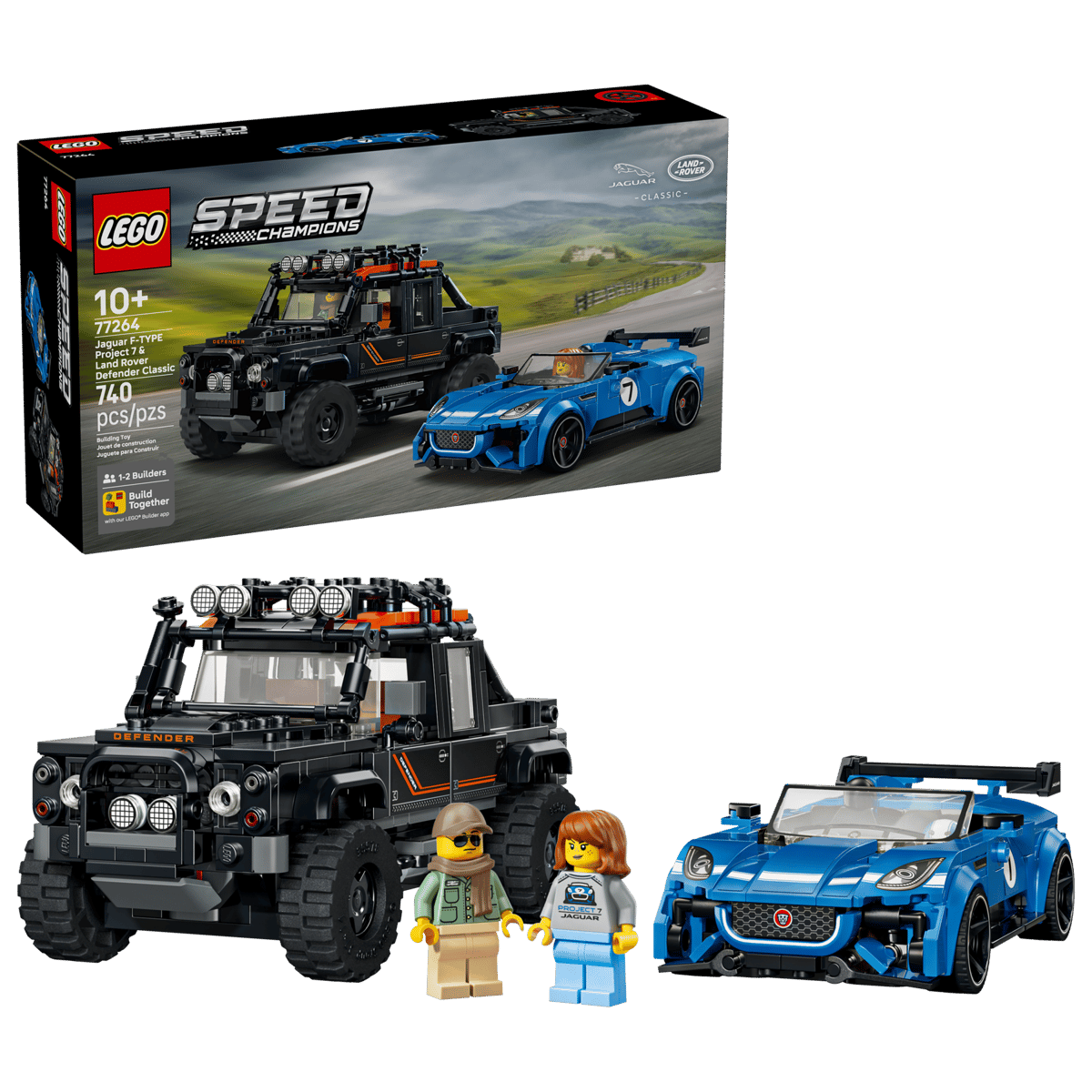 LEGO® Speed Champions Jaguar Project 7 & Land Rover Defender