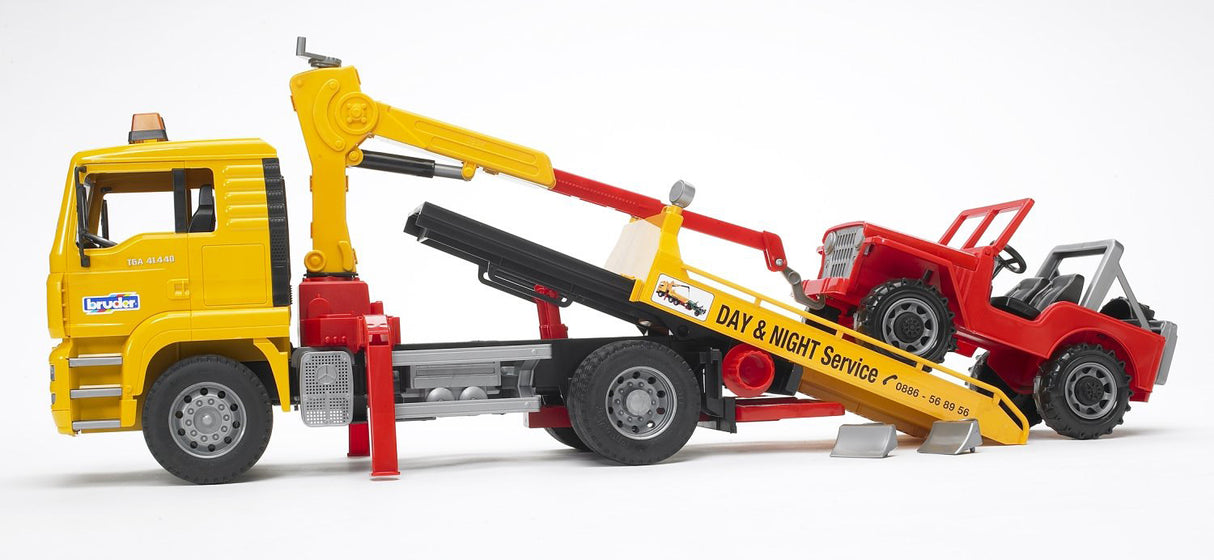 Man Tga Breakdown Truck With Cross Country Vehicle