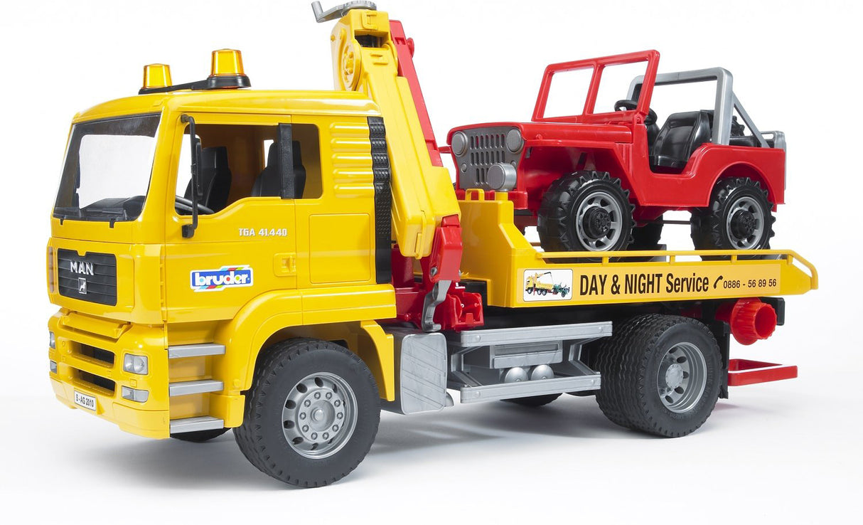 Man Tga Breakdown Truck With Cross Country Vehicle