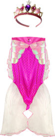 Mermaid Glimmer Skirt Set With Headband