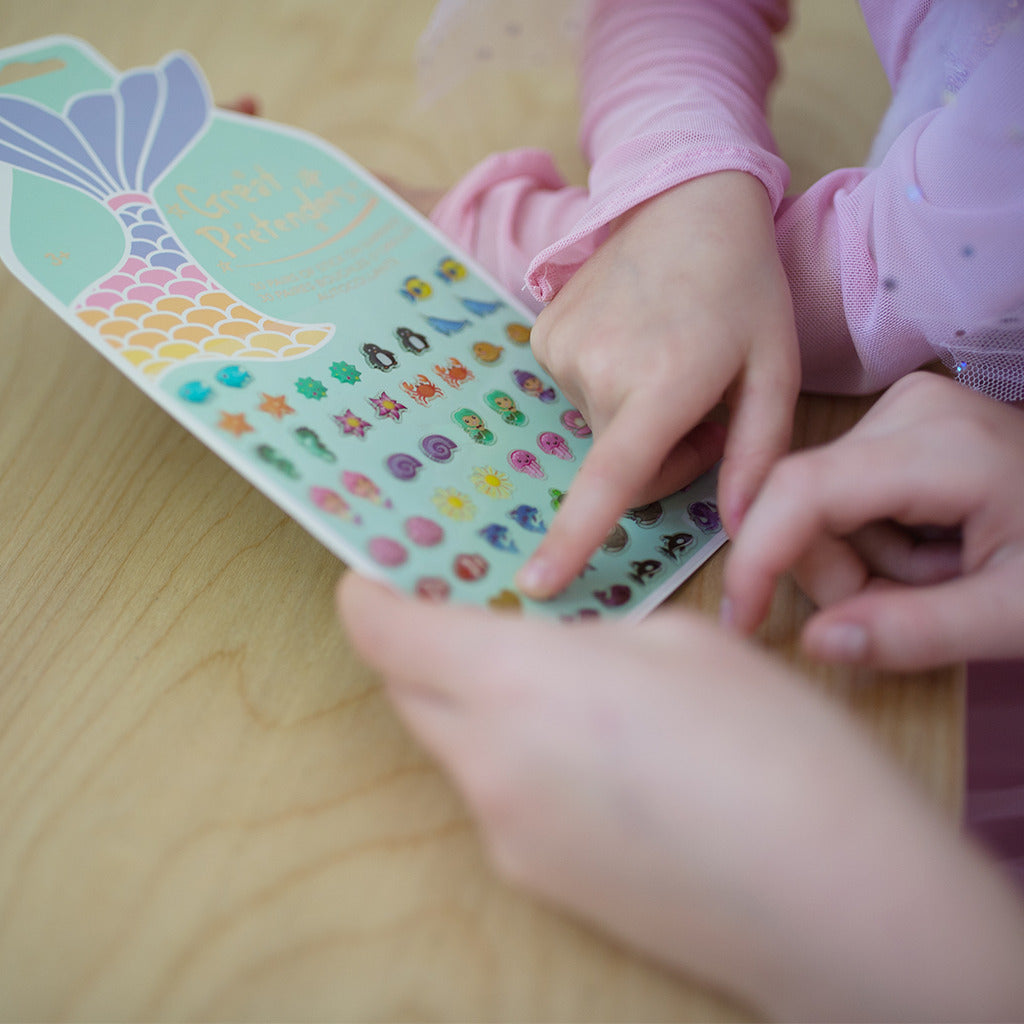 Mermaid Sticker Earring, 30 Pairs Great Pretenders USA