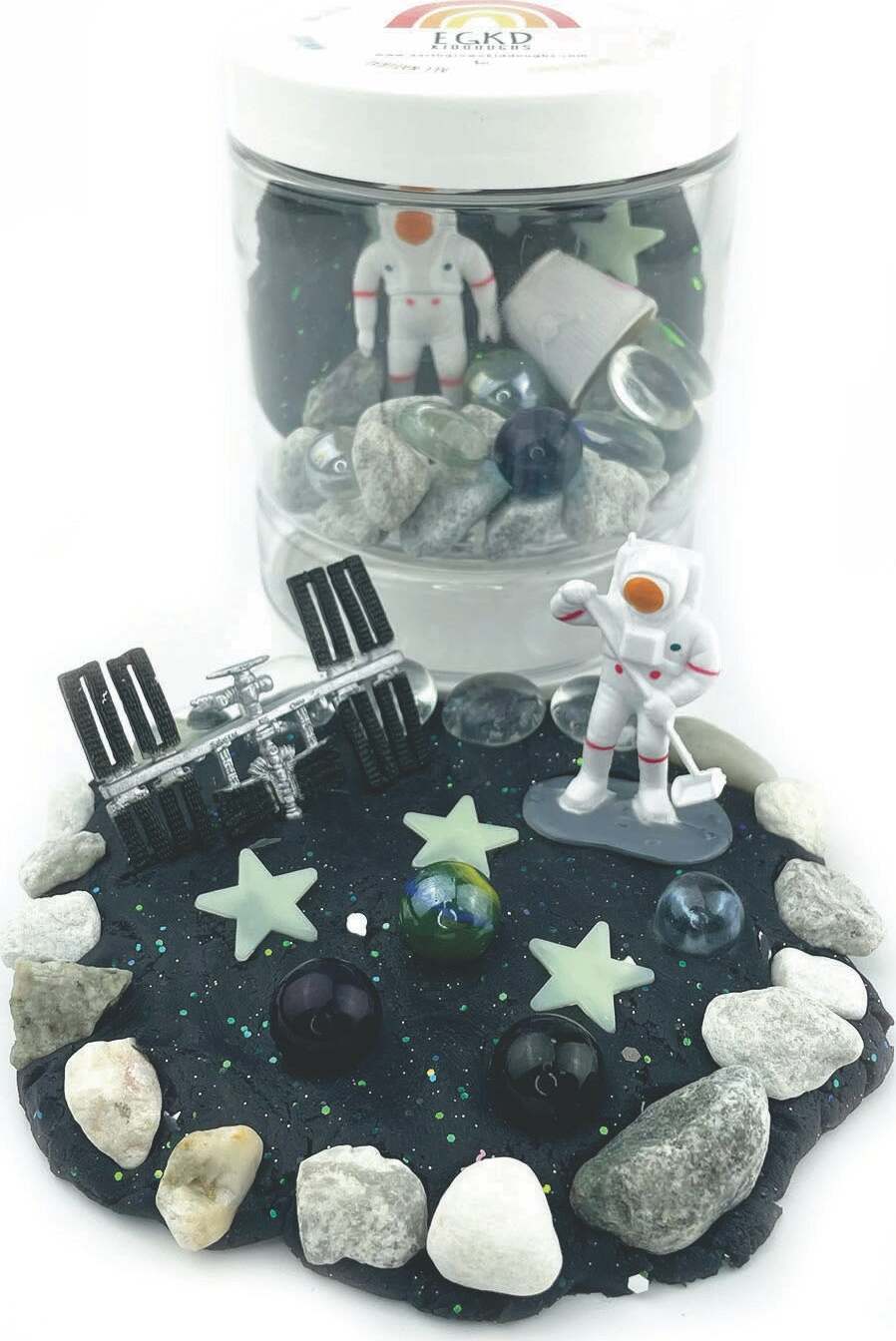 Space (Rocky Road) Play Dough-To-Go Kit