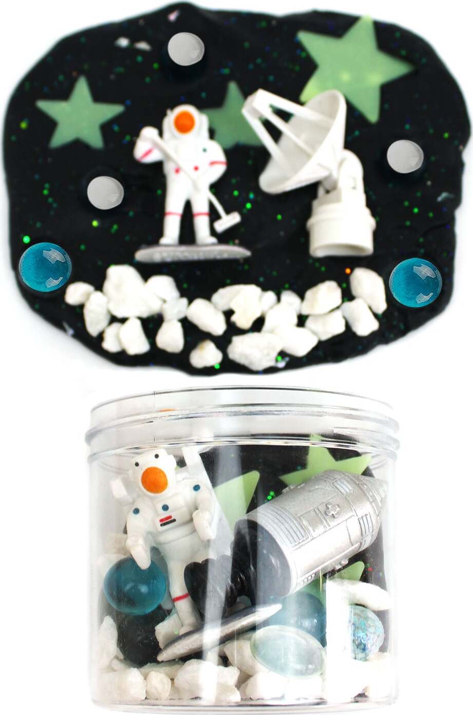 Space (Rocky Road) Play Dough-To-Go Kit