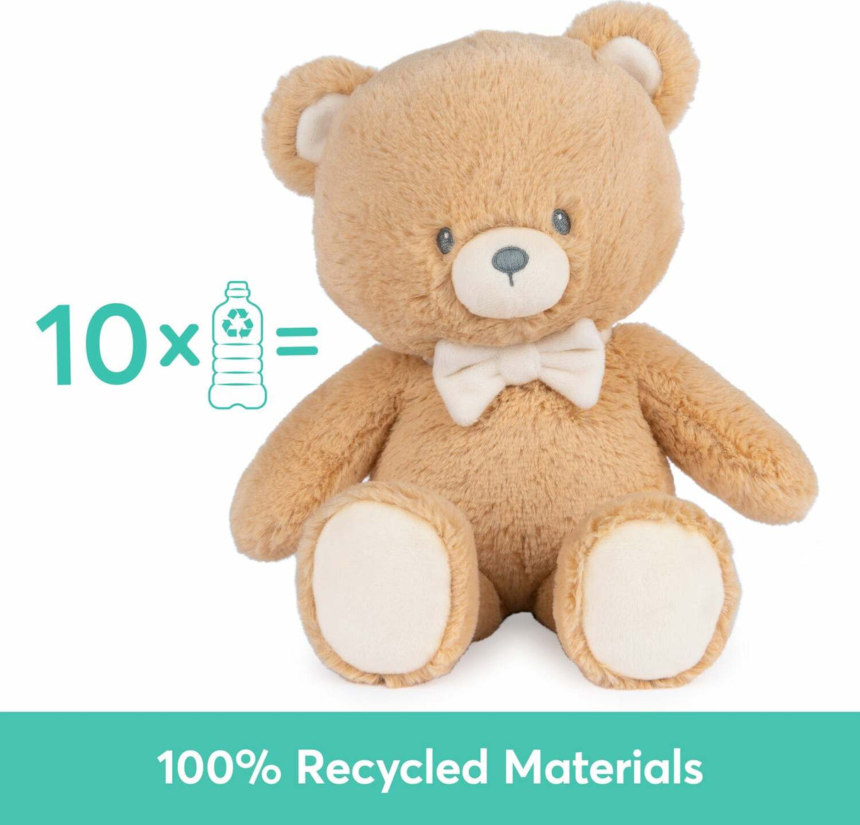 Gund 100% Recycled Teddy Bear, Brown, 13 In