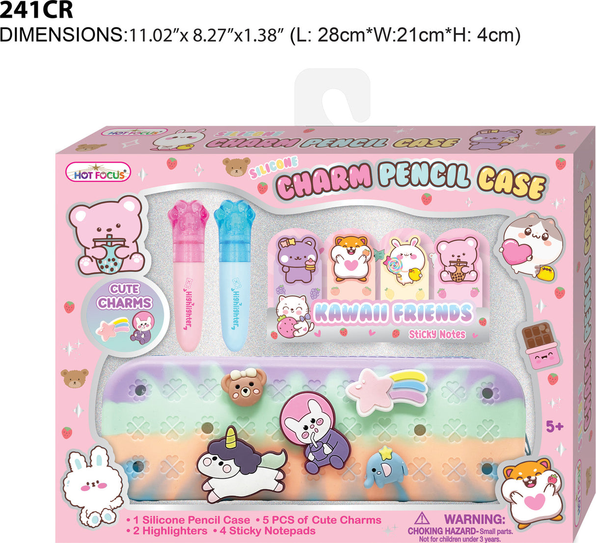 Charm Pencil Case, Critters