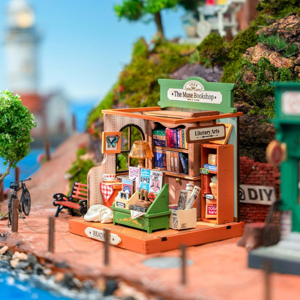 DIY Miniature House Kit: The Muse Bookshop