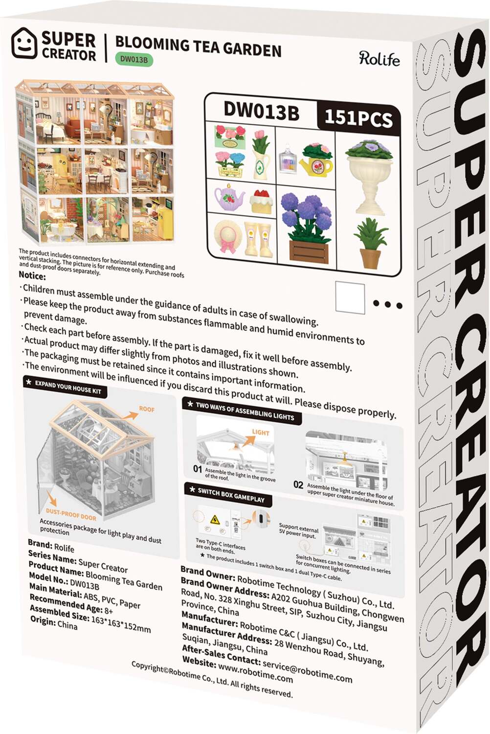 DIY Miniature House Kit | Blooming Tea Garden