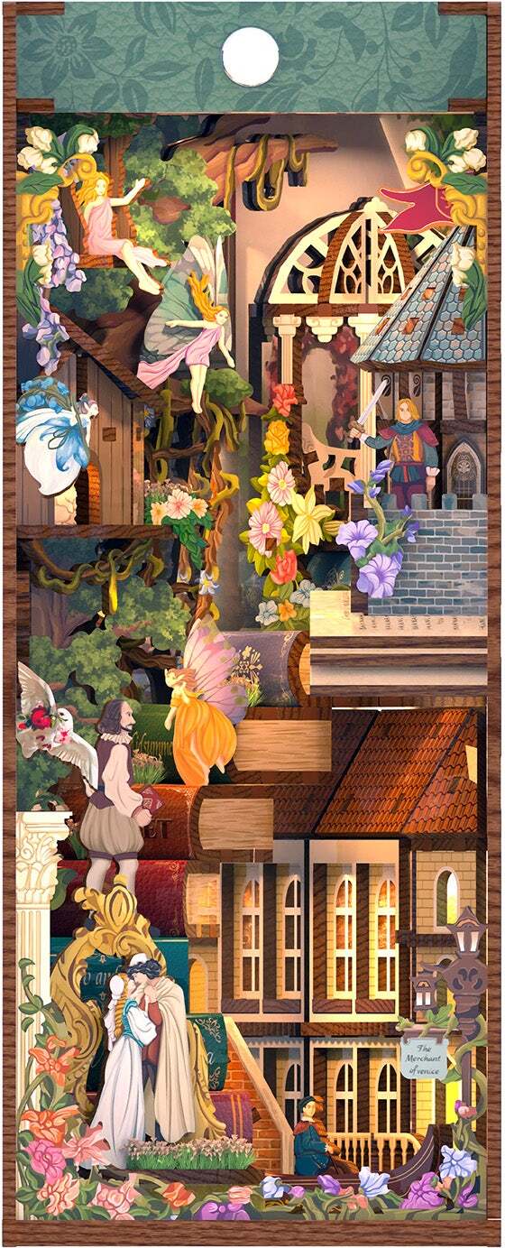 DIY Bookend Puzzle: Shakespeare's Verse