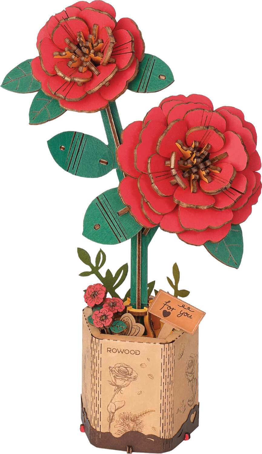 Modern Wooden Puzzle: Camelia