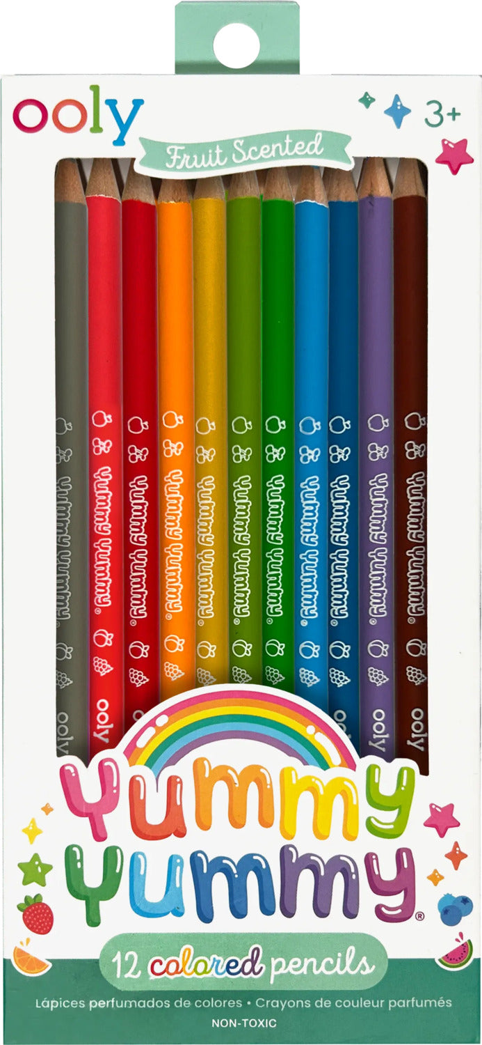 Yummy Yummy Fruit Scented Colored Pencils - Set of 12