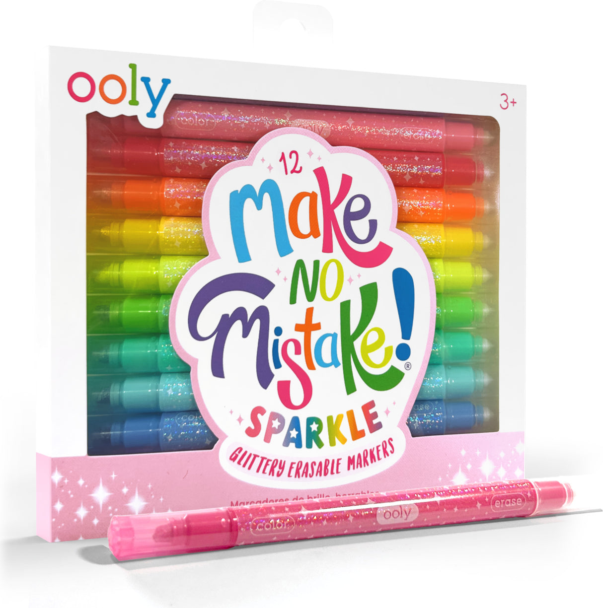 Make No Mistake! Sparkle Glittery Erasable Markers - Set of 12