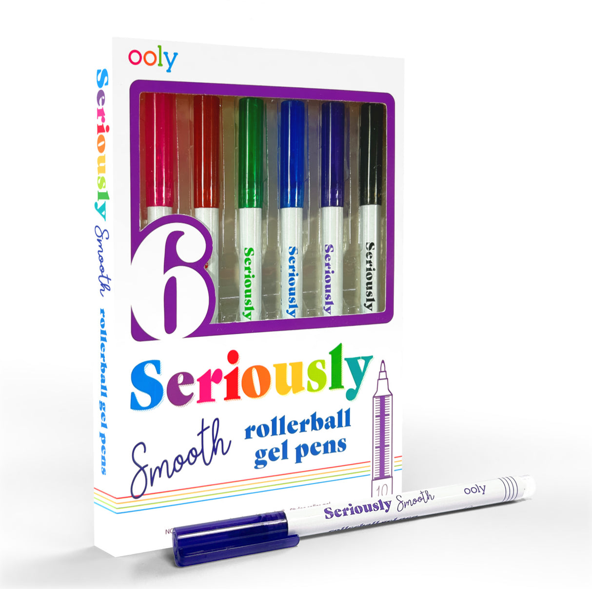 Seriously Smooth Rollerball Gel Pens - Set of 6