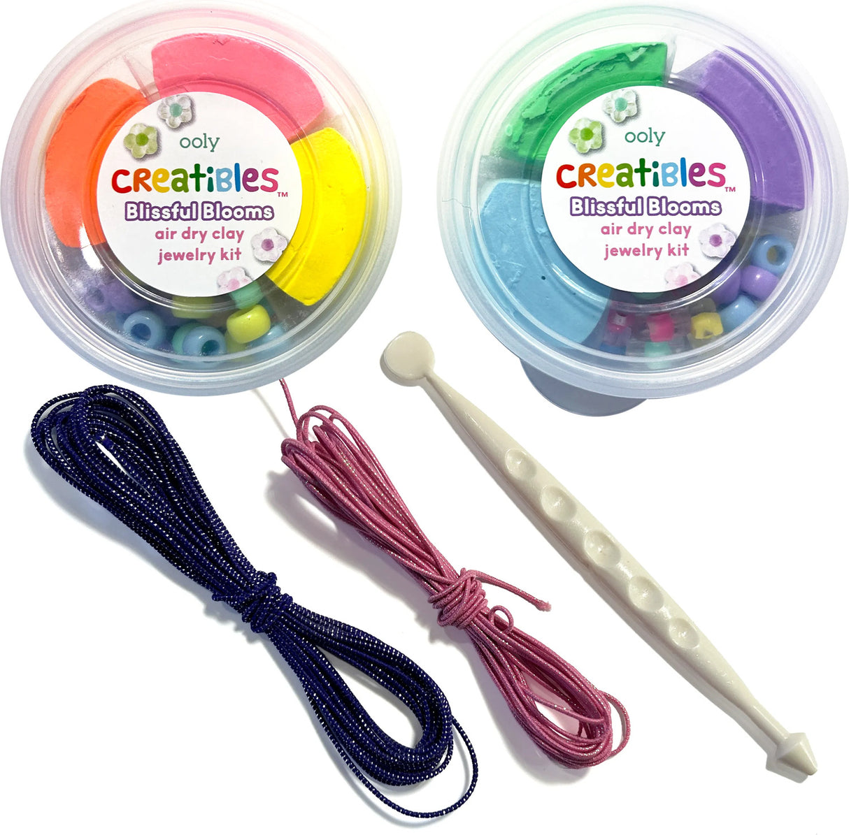 Creatibles Air Dry Clay Jewelry Kit - Blissful Blooms