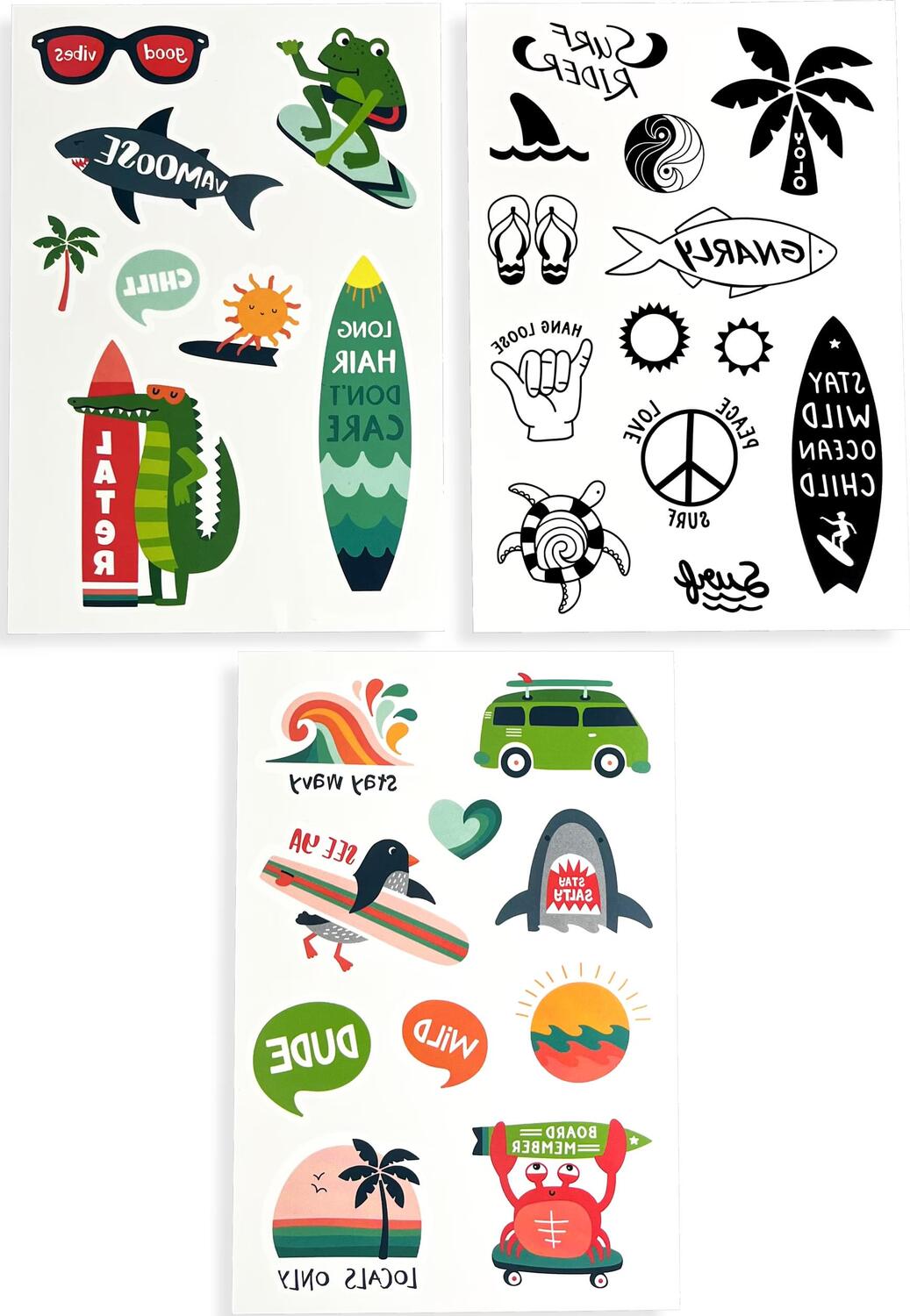 Mini Temporary Tattoos - Beach Days