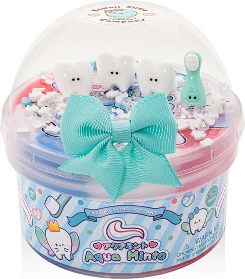 Aqua Minto Glossy Cloud Creme Signature Dome Slime