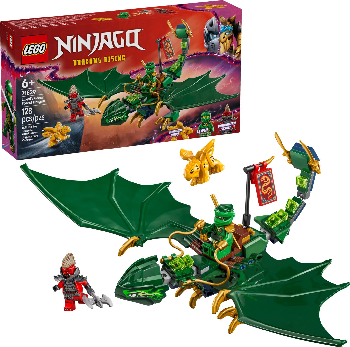 SUPER★DRAGON セット LEGO Ninjago: Lloyd's Green Forest Dragon – Dancing Bear Toys