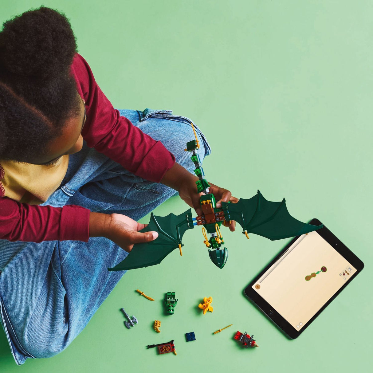 LEGO Ninjago: Lloyd's Green Forest Dragon