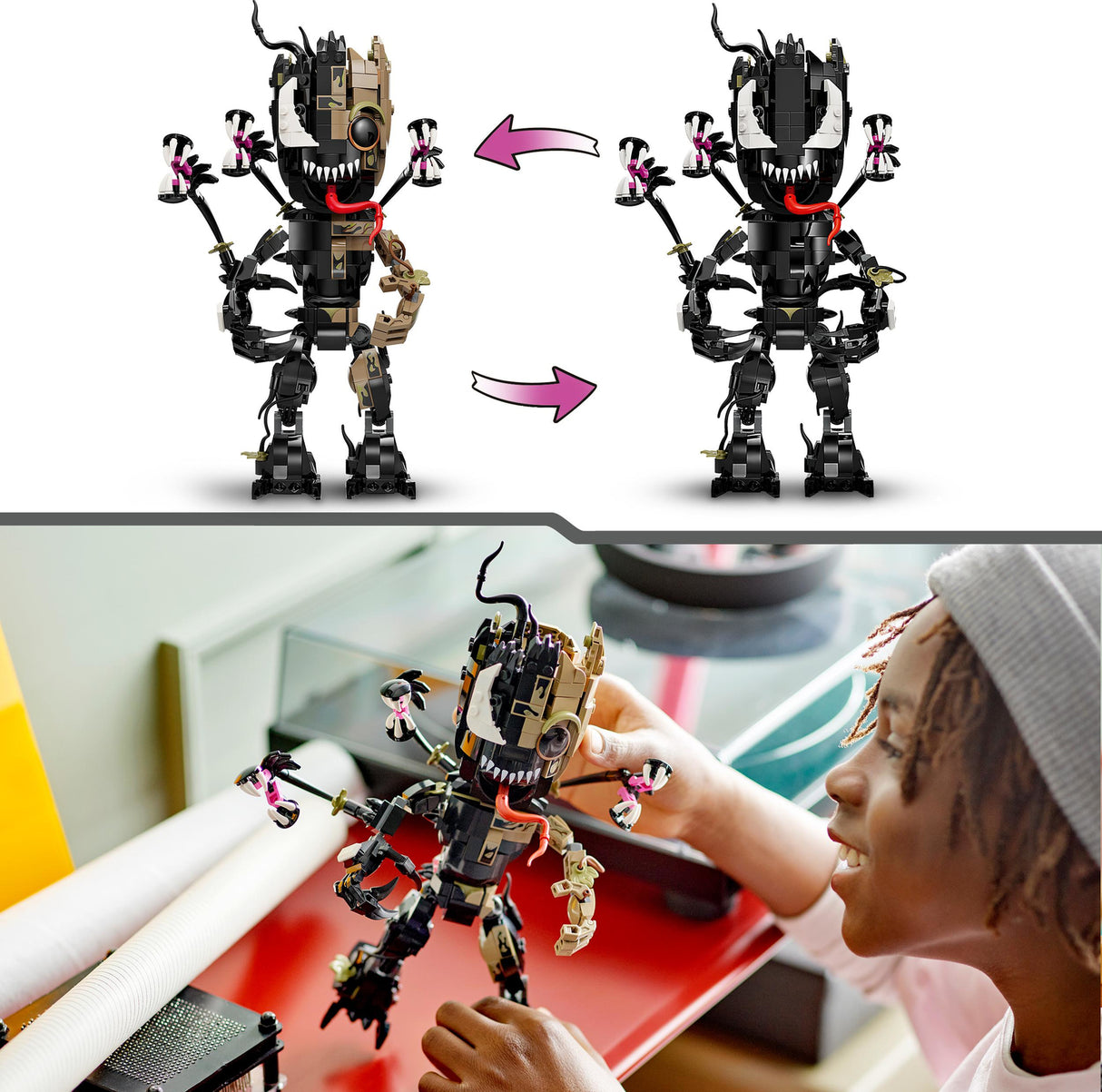 LEGO Marvel Venomised Groot Toy Figure Set