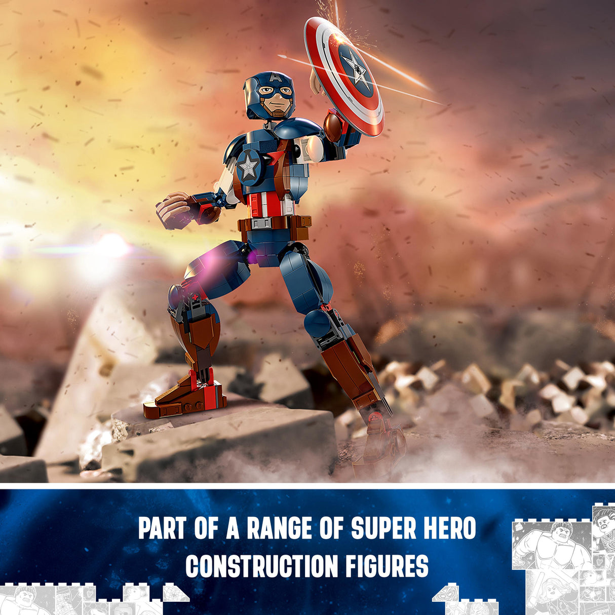 LEGO Marvel Super Heroes Marvel Captain America Construction Figure