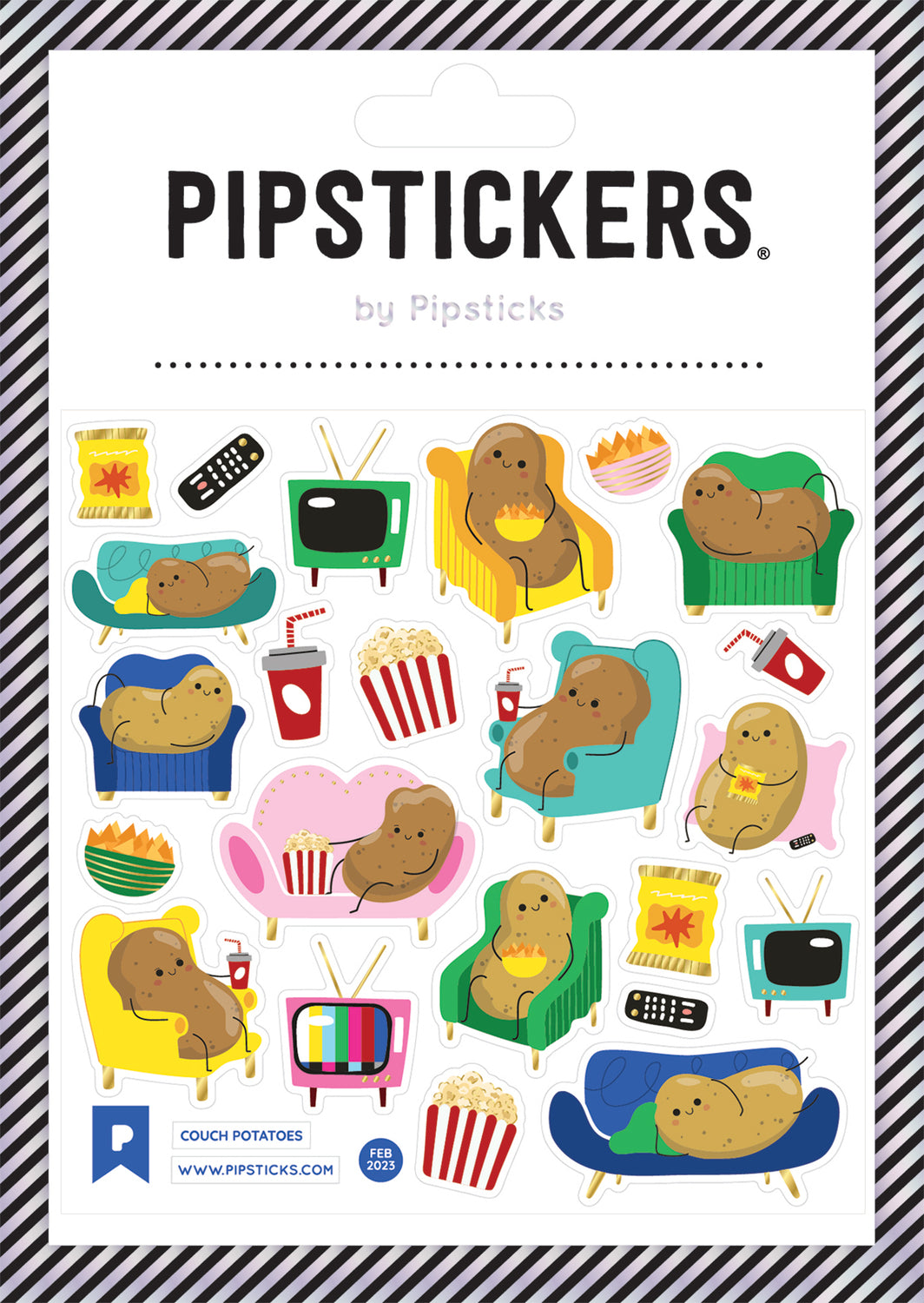 Couch Potatoes stickers