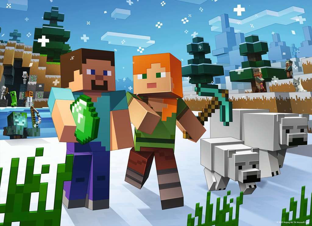 Minecraft Bumper Pack Puzzle (4x100 pc)