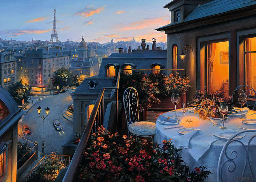 Paris Balcony 1000 Piece Puzzle