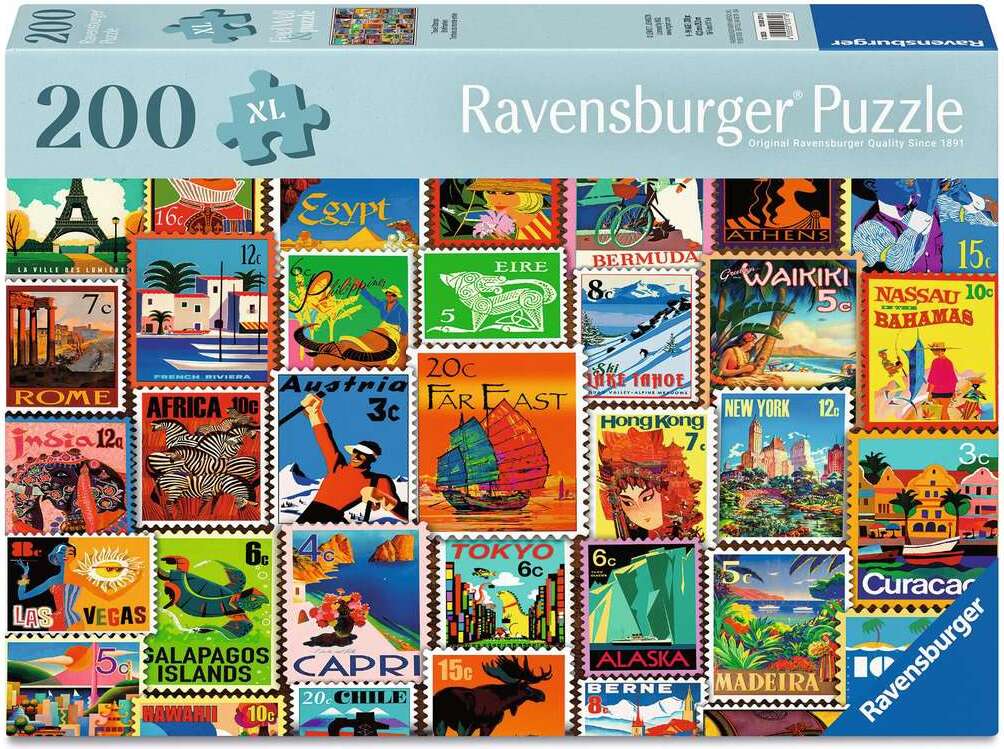 Travel Stamps Puzzle (200 pc)