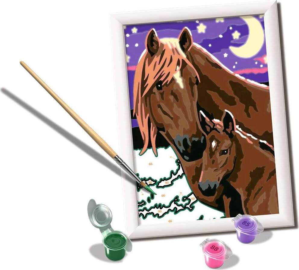 CreArt: Horses at Midnight 5x7 (glow)
