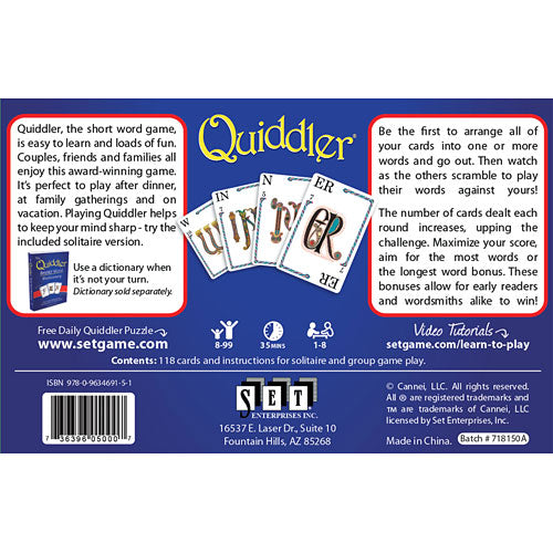 Quiddler Game
