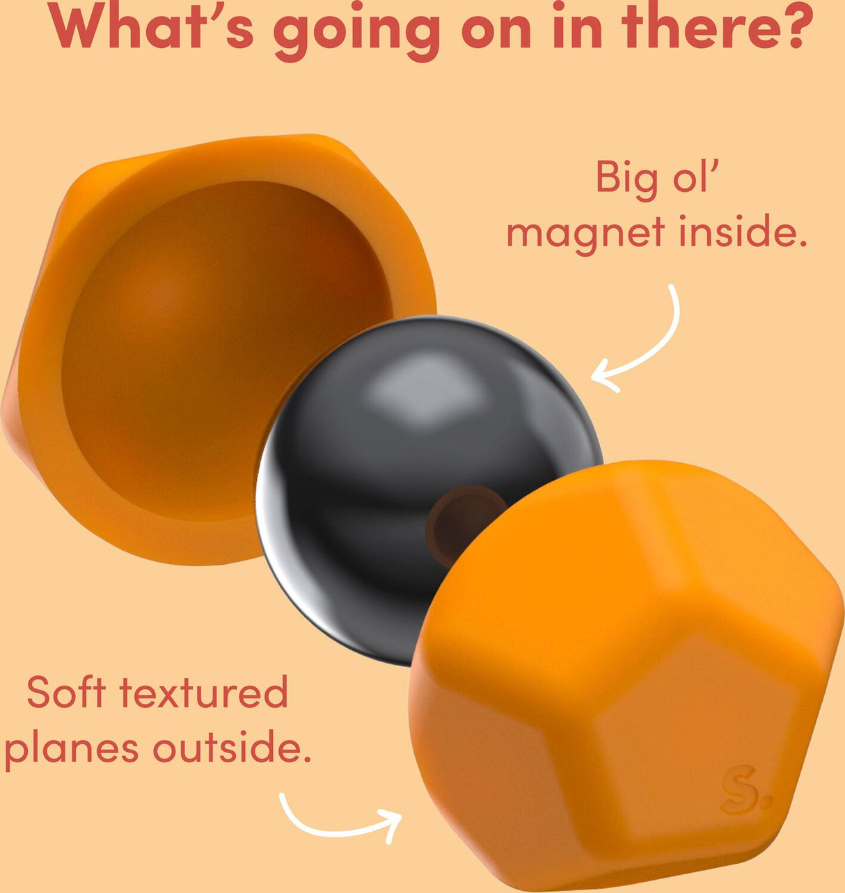 Odds Silicone Fidget Magnets Orange Planes