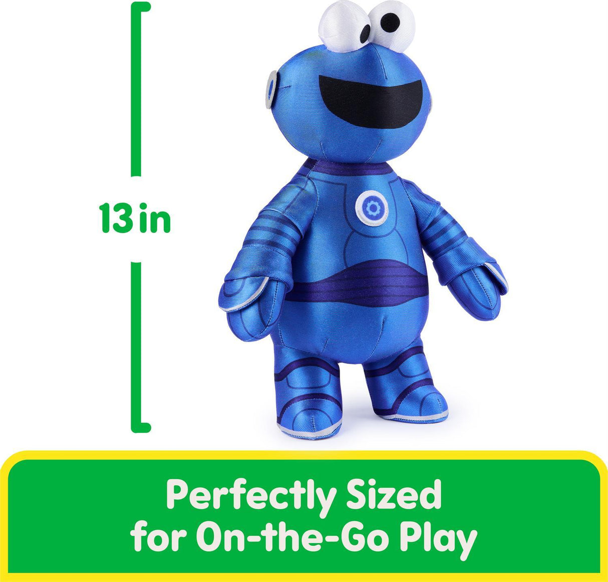 Sesame St Mecha Builder Cookie Monster, 13-Inch