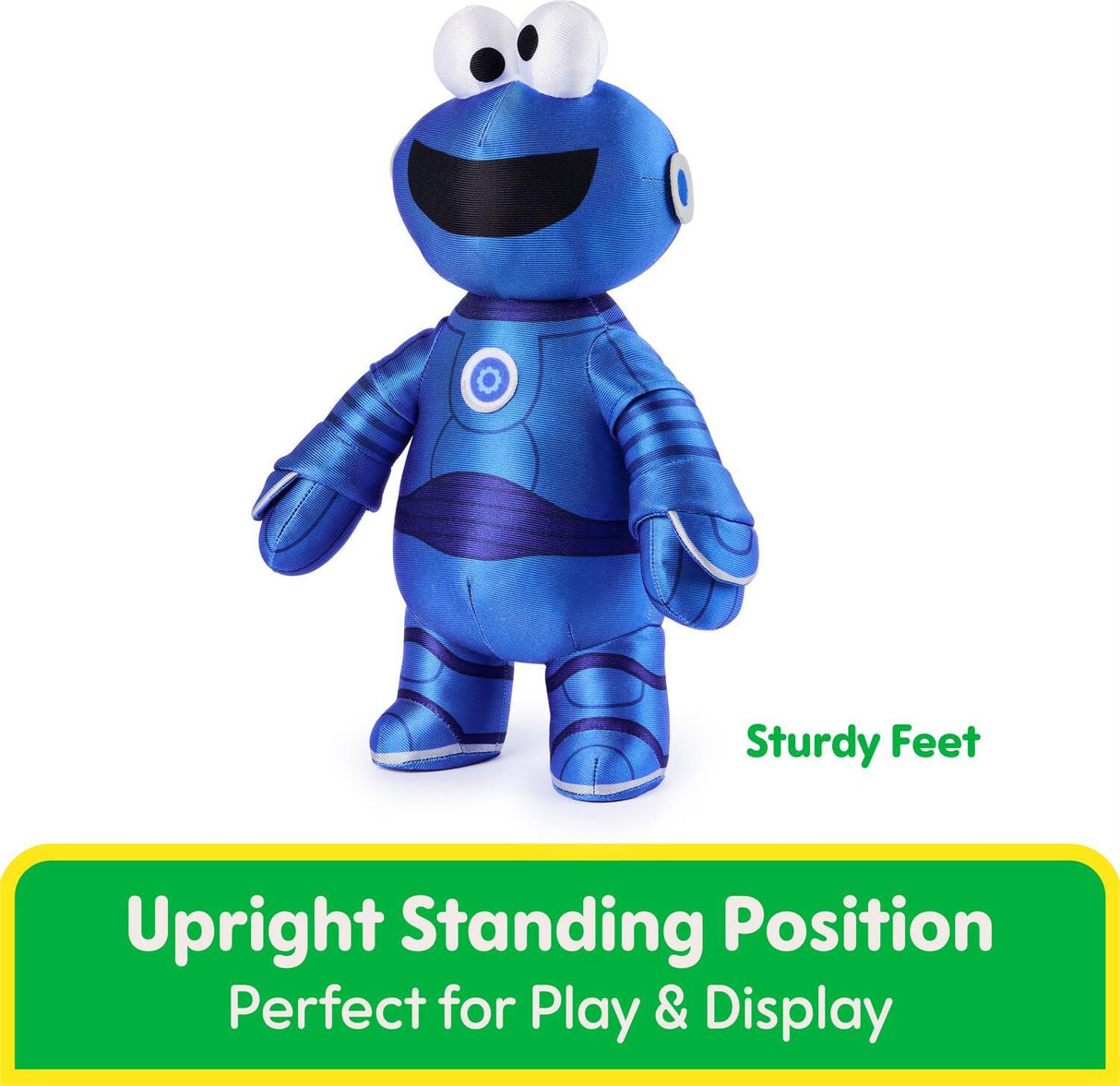Sesame St Mecha Builder Cookie Monster, 13-Inch
