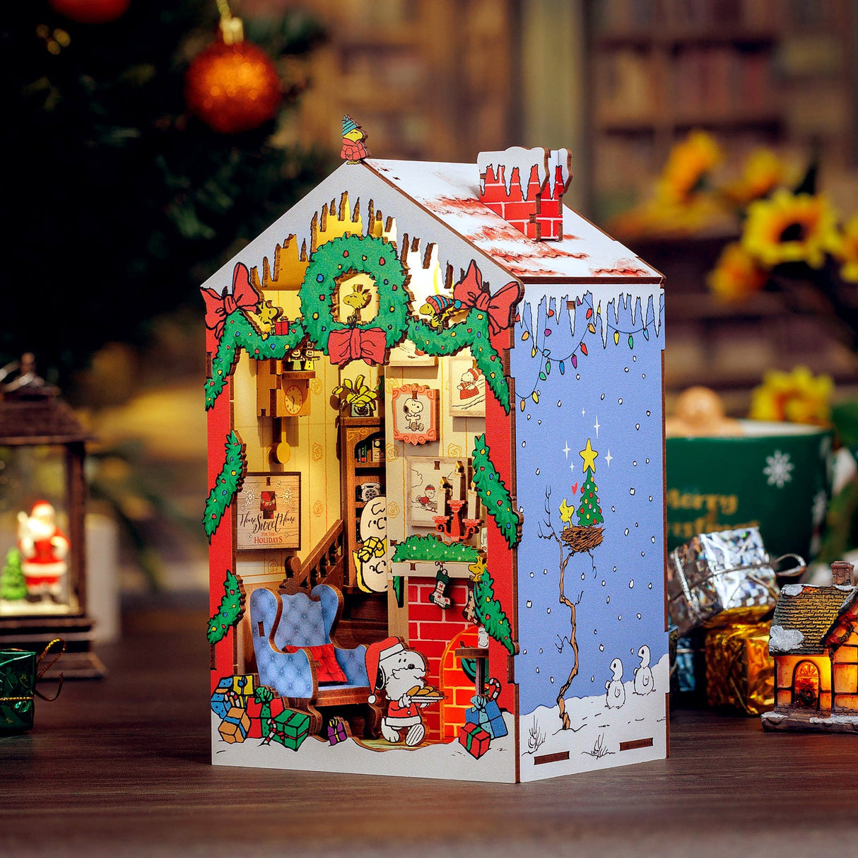Peanuts Christmas DIY Book Nook Kit
