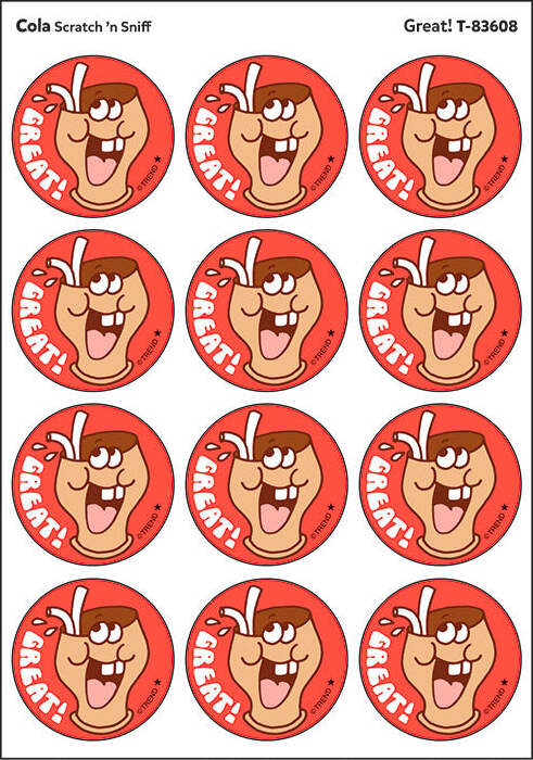 Great! - Cola scent Retro Stinky Stickers® (24 ct.)