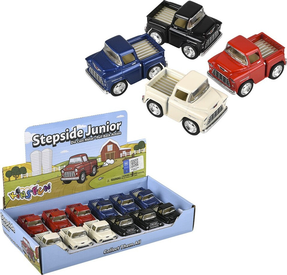 2" Diecast Pull Back Mini Chevy Stepside