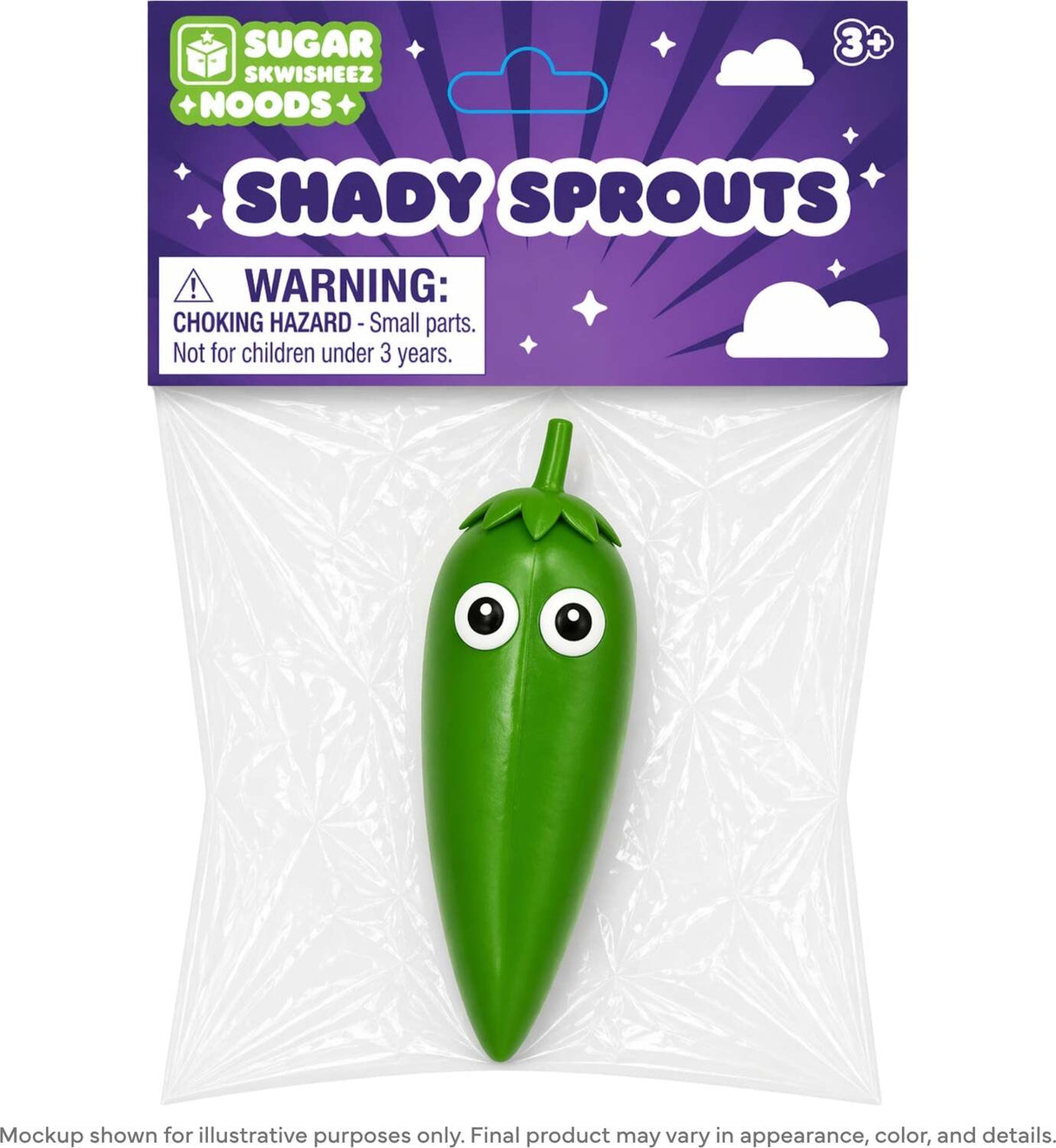 Sugar Skwisheez Noods Shady Sprouts (assorted)